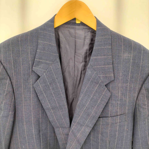 GLAMOUR TAILORS ストライプ 2Bシングルテーラードジャケット メンズ