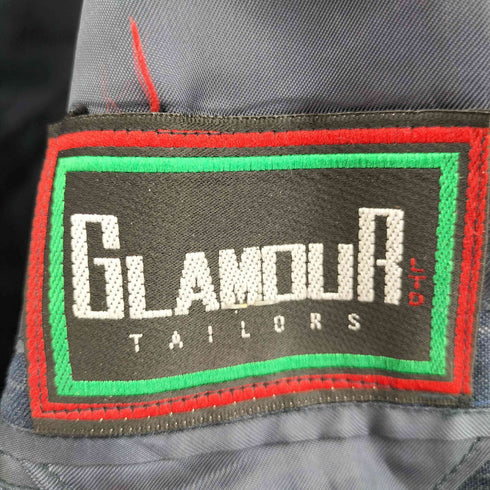 GLAMOUR TAILORS ストライプ 2Bシングルテーラードジャケット メンズ