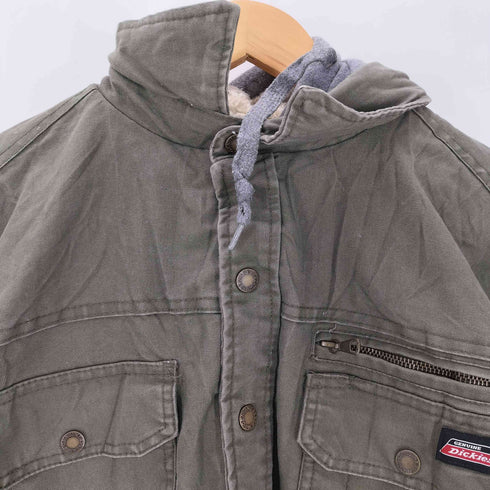 ディッキーズ Dickies Fleece hooded relaxed fit Duck shirts メンズ import:M