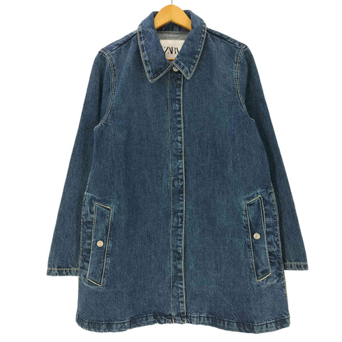 ザラ ZARA TRF デニムトレンチコート レディース import:S