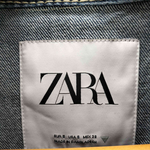 ザラ ZARA TRF デニムトレンチコート レディース import:S