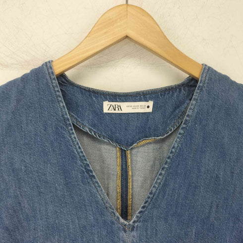 ザラ ZARA LONG DENIM DRESS レディース import:XS