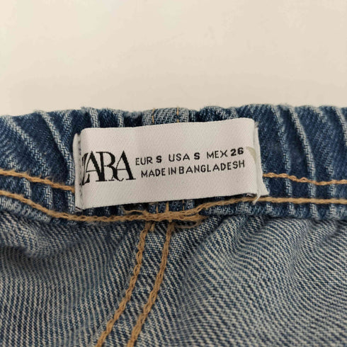 ザラ ZARA DENIM TRF CARGO SKIRT レディース S