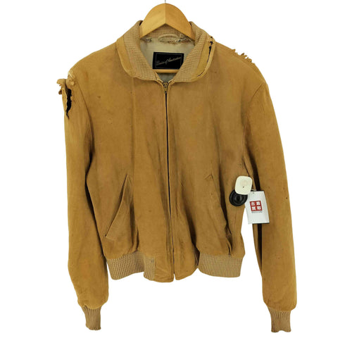 60s~ BREIER OF AMSTERDAM 棒talon スエードレザー ジップアップジャケット メンズ JPN:42