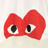 プレイコムデギャルソン PLAY COMME des GARCONS ハートプリント 刺繍 半袖 Tシャツ レディース import:S