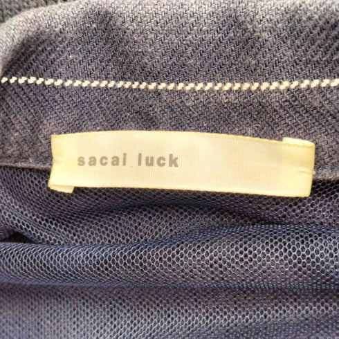 サカイラック sacai luck ニット切替 ストライプカーデライダース ジャケット レディース JPN:1