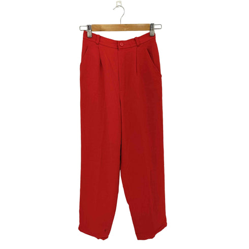 イヴサンローラン Yves Saint Laurent プリーツデザイン ウールスラックスパンツ レディース 36
