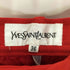 イヴサンローラン Yves Saint Laurent プリーツデザイン ウールスラックスパンツ レディース 36