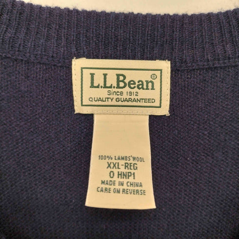 エルエルビーン L.L.Bean ダイヤチェック ウールニットベスト メンズ JPN:XXL