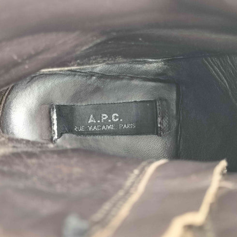 アーペーセー A.P.C. サイドジップ デザートブーツ メンズ JPN:39