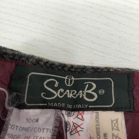 SCRAB イタリア製 コットン2タックチノパン メンズ