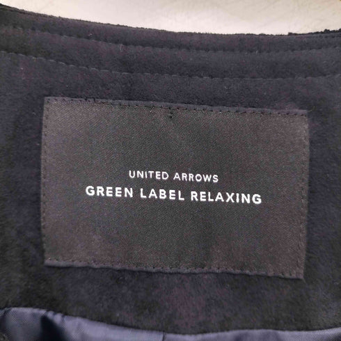 ユナイテッドアローズグリーンレーベルリラクシング UNITED ARROWS green label relaxing ダブルクロス D ノーラペル ジャケット レディース