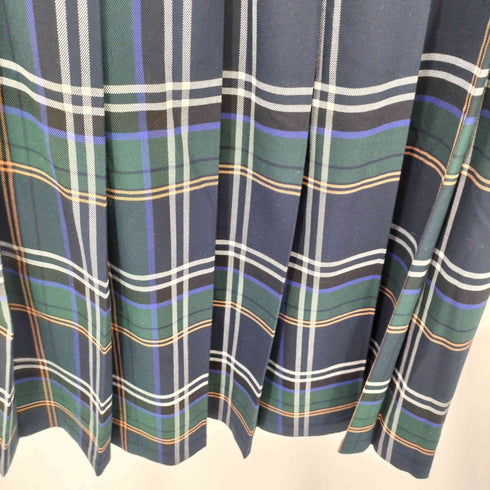 ニコアンド niko and... アソート キルト ベルテッドデザイン カットオフ ブラックウォッチチェックスカート レディース M