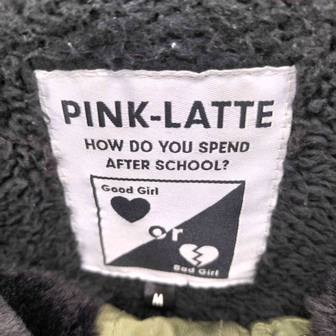 PINK-LATTE 裏地ボア フーディ中綿コート メンズ M