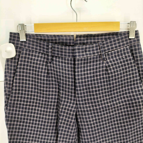 トゥモローランド TOMORROWLAND ウールチェックパンツ メンズ JPN:44