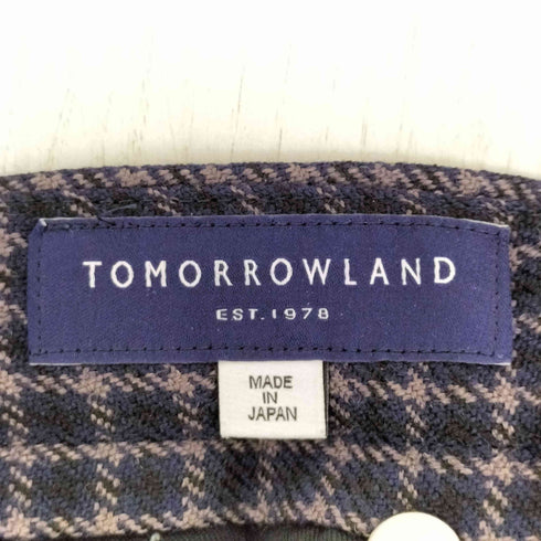 トゥモローランド TOMORROWLAND ウールチェックパンツ メンズ JPN:44