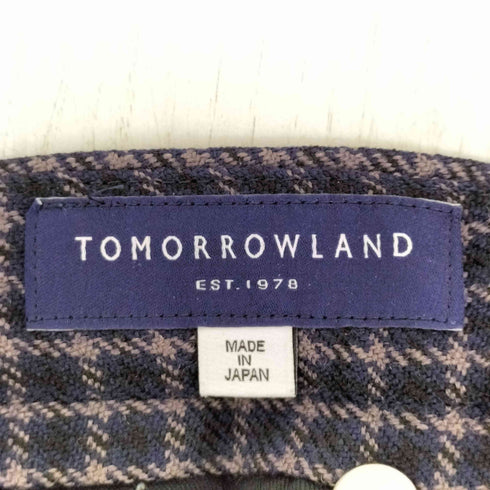 トゥモローランド TOMORROWLAND ウールチェックパンツ メンズ JPN:44
