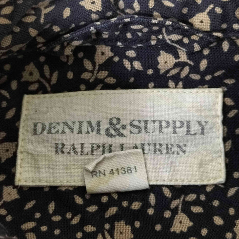 デニムアンドサプライ ラルフローレン DENIM & SUPPLY RALPH LAUREN 小花柄 レギュラーカラーシャツ メンズ import:XS