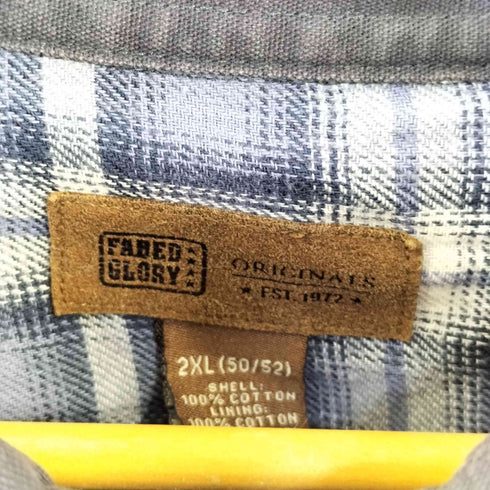 フェイデッドグローリー FADED GLORY キャンバス シャツジャケット メンズ 2XL