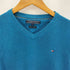 トミーヒルフィガー TOMMY HILFIGER Organic Cotton Blend オーガニックコットン レーヨン Vネック 薄手ニットセーター メンズ import:S