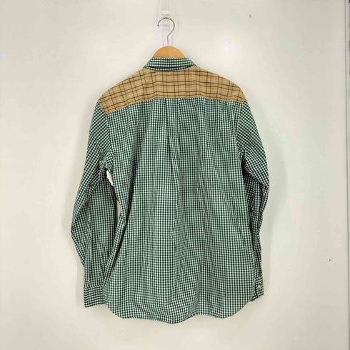 コムデギャルソンオムドゥ COMME des GARCONS HOMME DEUX 13aw 襟切替 ギンガムチェック 長袖シャツ メンズ JPN:L