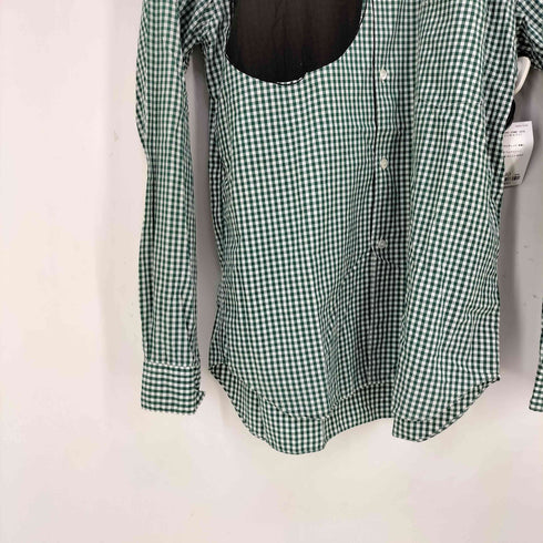 コムデギャルソンオムドゥ COMME des GARCONS HOMME DEUX 13aw 襟切替 ギンガムチェック 長袖シャツ メンズ JPN:L