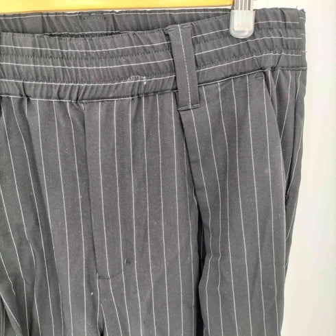 アドラー ADRER two tuck belt hakama wide slacks ツータック ハカマ ストライプ ワイドスラックスパンツ メンズ M