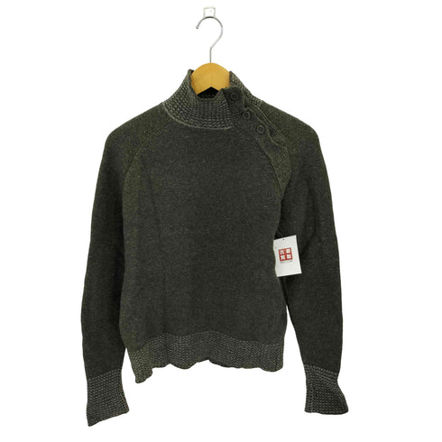 ムッシュ二コル MONSIEUR NICOLE ハイネック ショルダーボタン ウールニットセーター メンズ