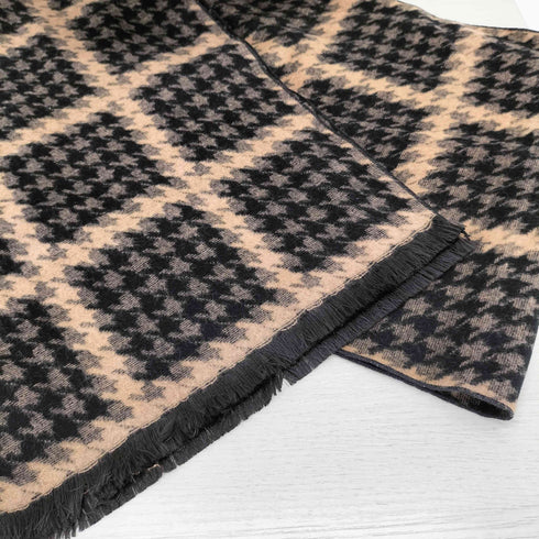 総柄シルクマフラー メンズ