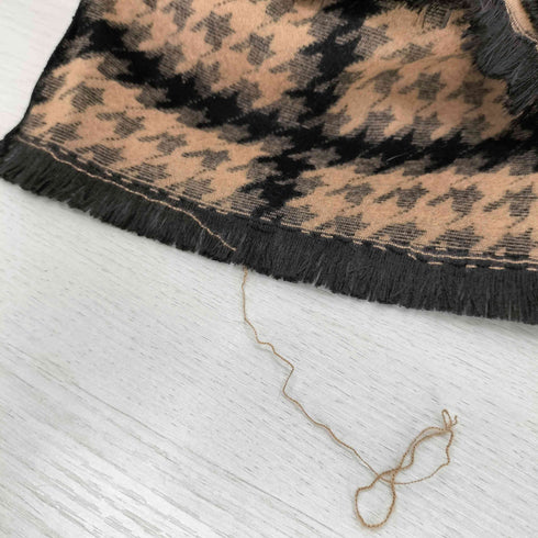 総柄シルクマフラー メンズ