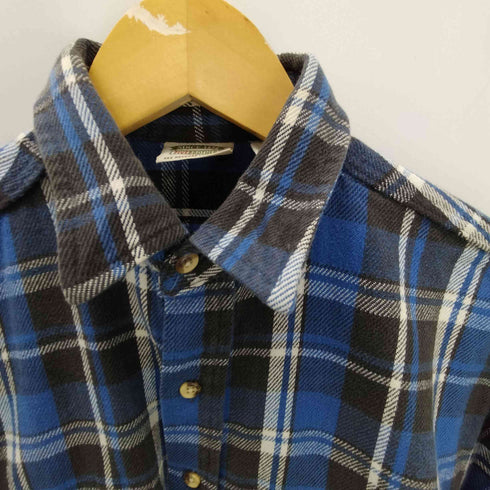 ファイブブラザー FIVE BROTHER 90S コットン フラップポケット L/S チェック ネルシャツ メンズ import:M