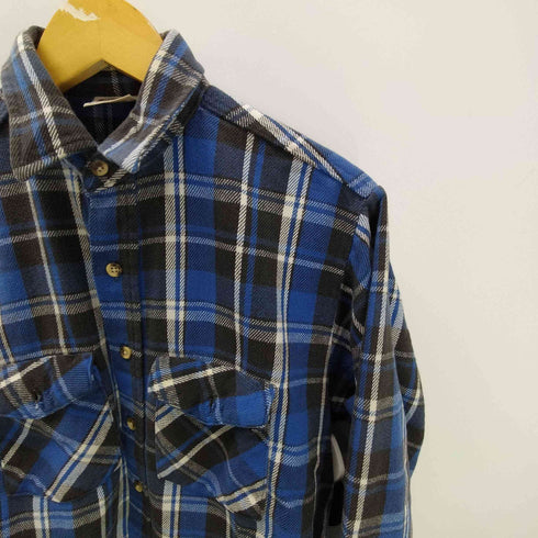 ファイブブラザー FIVE BROTHER 90S コットン フラップポケット L/S チェック ネルシャツ メンズ import:M