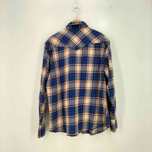 ラングラー Wrangler ヘビーフランネル ウエスタンチェックシャツ メンズ