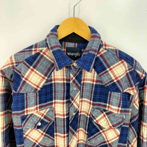 ラングラー Wrangler ヘビーフランネル ウエスタンチェックシャツ メンズ