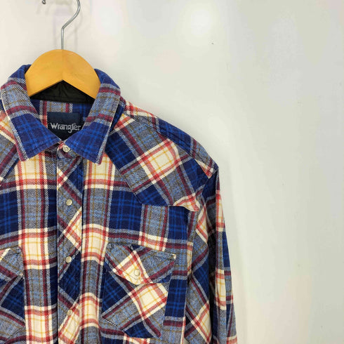 ラングラー Wrangler ヘビーフランネル ウエスタンチェックシャツ メンズ