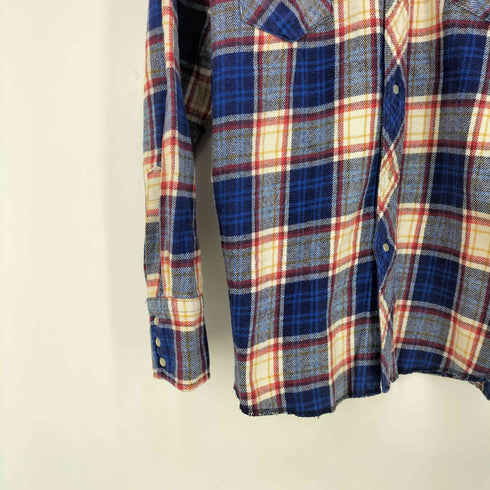 ラングラー Wrangler ヘビーフランネル ウエスタンチェックシャツ メンズ