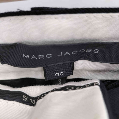 マークジェイコブス MARC JACOBS ririジップ 裾ボンボンデザイン ノータック センタープレス スラックス レディース 00