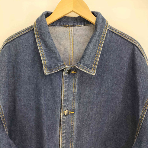 ロング丈 デニムジャケット メンズ import:XXL