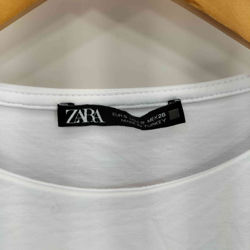 ザラ ZARA ボディスーツデザイン クルーネックボンディングスウェット レディース S