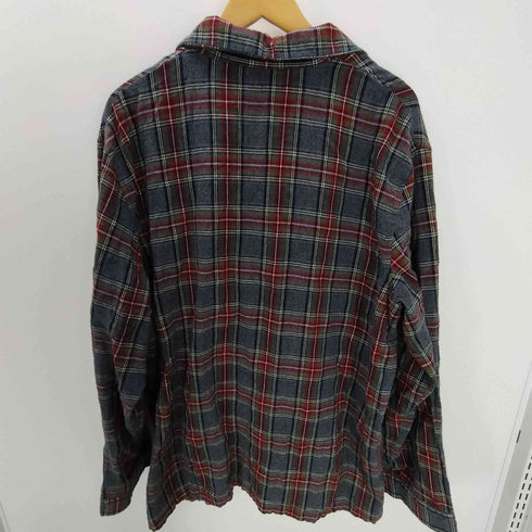 エルエルビーン L.L.Bean 90-00S L/S チェック コットン 開襟 オープンカラー フランネル パジャマシャツ ビックサイズ メンズ import:XL