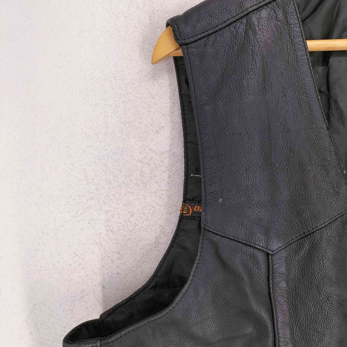 daniel smart レザー ベスト メンズ 4XL