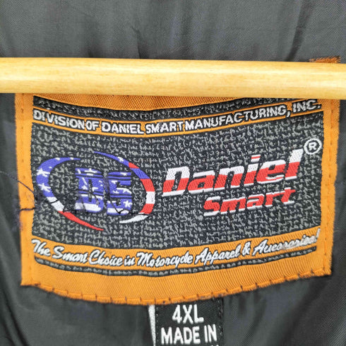 daniel smart レザー ベスト メンズ 4XL