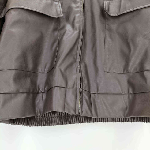 アプレジュールミニョン Apres jour mignon フェイクレザーブルゾン レディース LL
