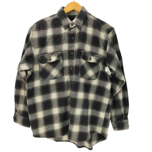 MOOSE CREEK ムースクリーク 90-00S オンブレチェック L/S ヘビーウェイト ボタンダウン ネルシャツ メンズ import:M
