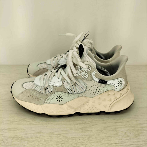 フラワーマウンテン FLOWER MOUNTAIN NAPE TIGERHILL WHITE ローカットスニーカー レディース JPN:24.5