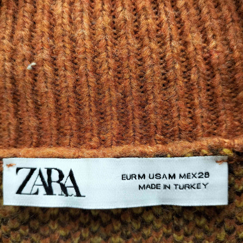 ザラ ZARA フラワー ニット カーディガン レディース import:M