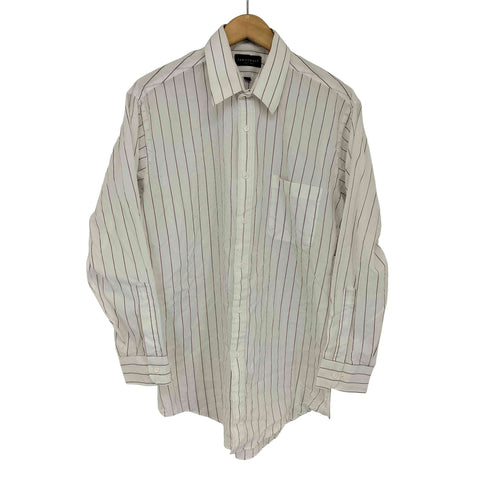 タウンクラフト TOWNCRAFT L/Sストライプシャツ メンズ 15 1/2