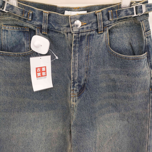 アドラー ADRER ヴィンテージサイドベルト フレアデニムスラックス メンズ M