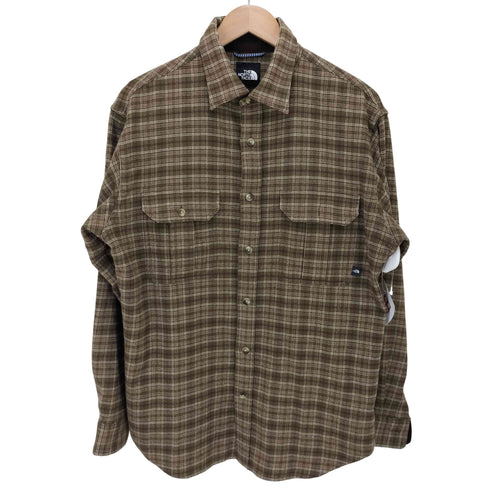 ザノースフェイス THE NORTH FACE ウール混 長袖チェックシャツ メンズ JPN:L