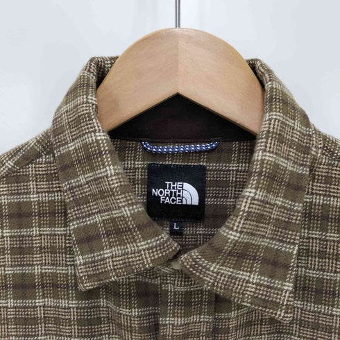 ザノースフェイス THE NORTH FACE ウール混 長袖チェックシャツ メンズ JPN:L